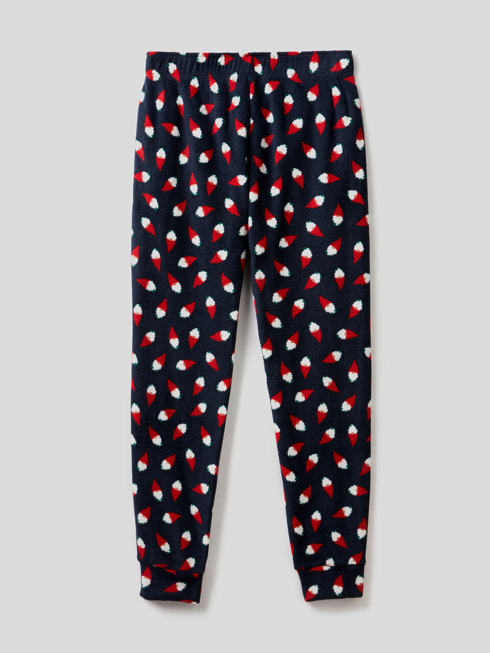Fleece trousers with gnome print image number 2