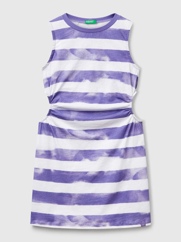 Striped dress with porthole Junior Girl