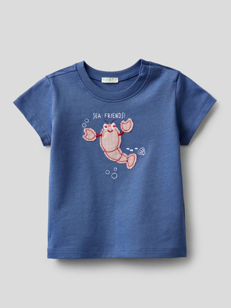 T-shirt in organic cotton with embroidery image number 1