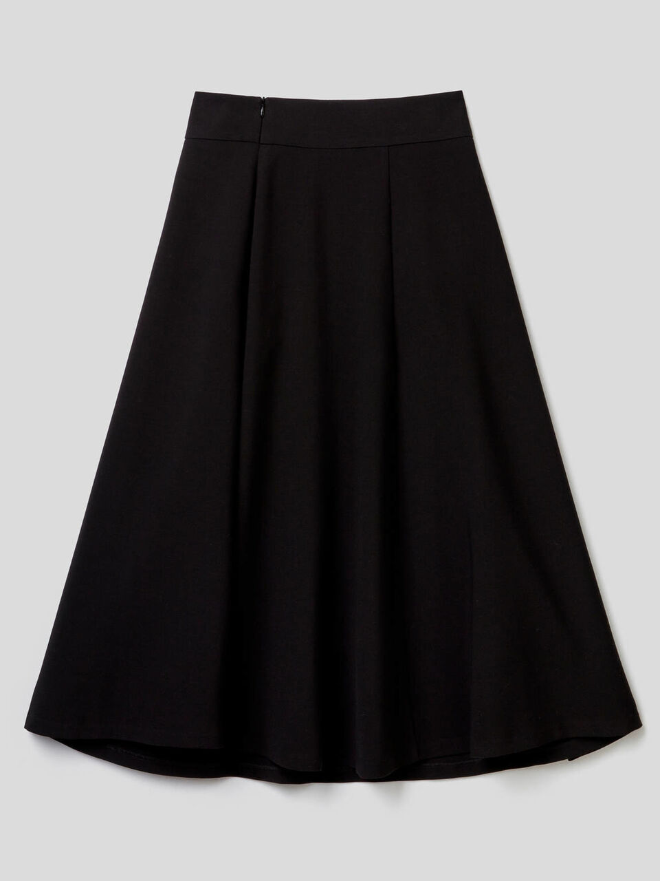 Solid colored full midi skirt image number 2