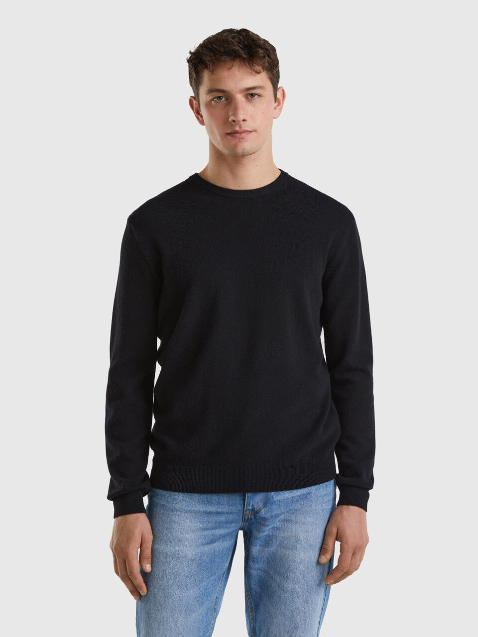Mens merino wool top jumper sale