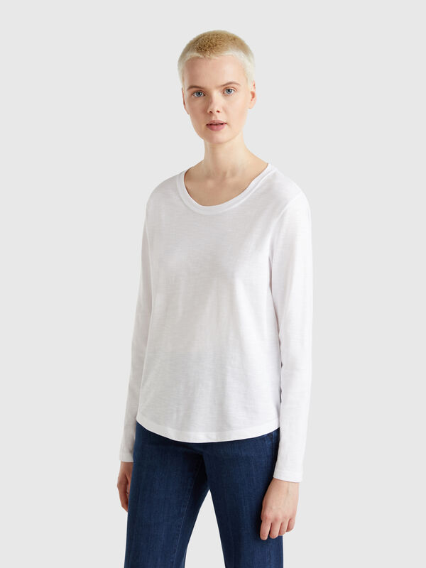 Long sleeve light cotton t-shirt Women