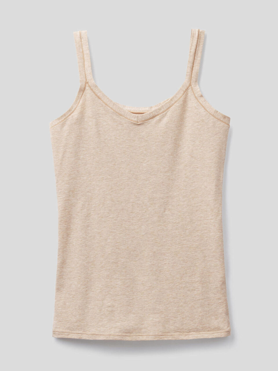 Tank top in long fiber stretch cotton image number 1