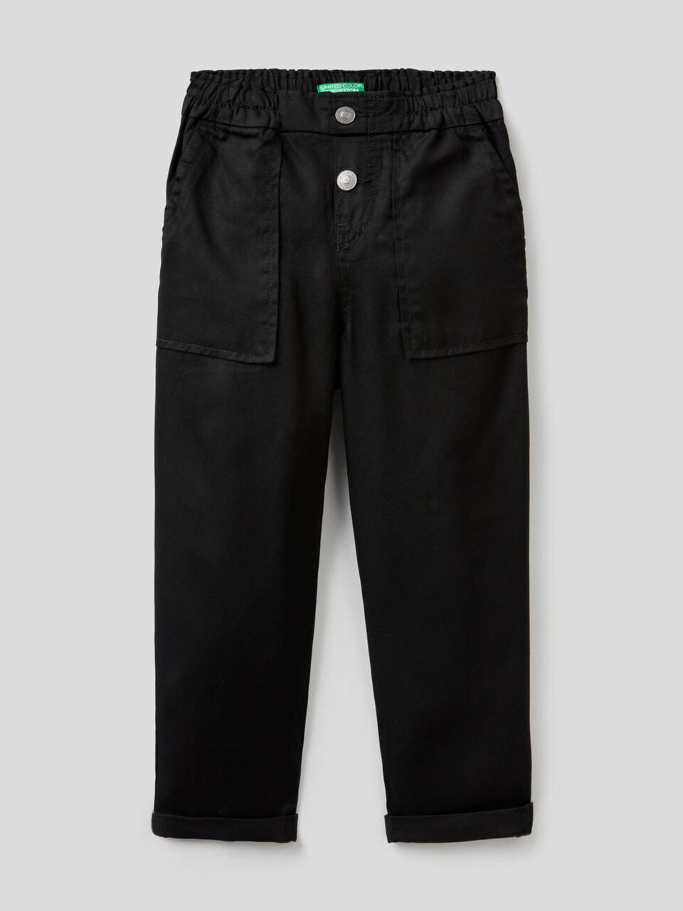 Trousers with ruffled waist image number 1