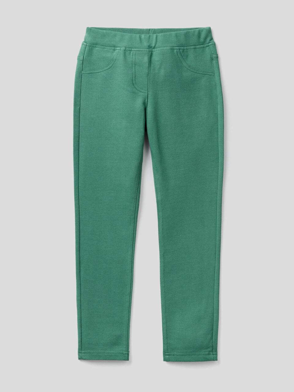 Stretch sweat fabric jeggings image number 1