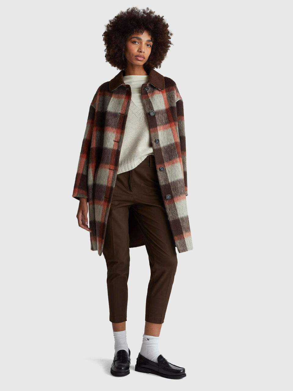 S/L V NECK SWEATER Women image number null