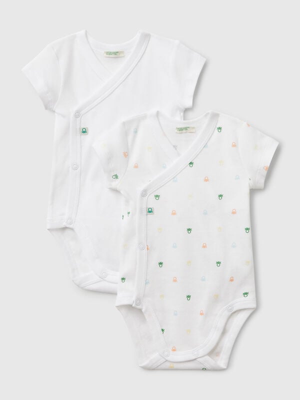 Two bodysuits in cotton New Born (0-18 months)
