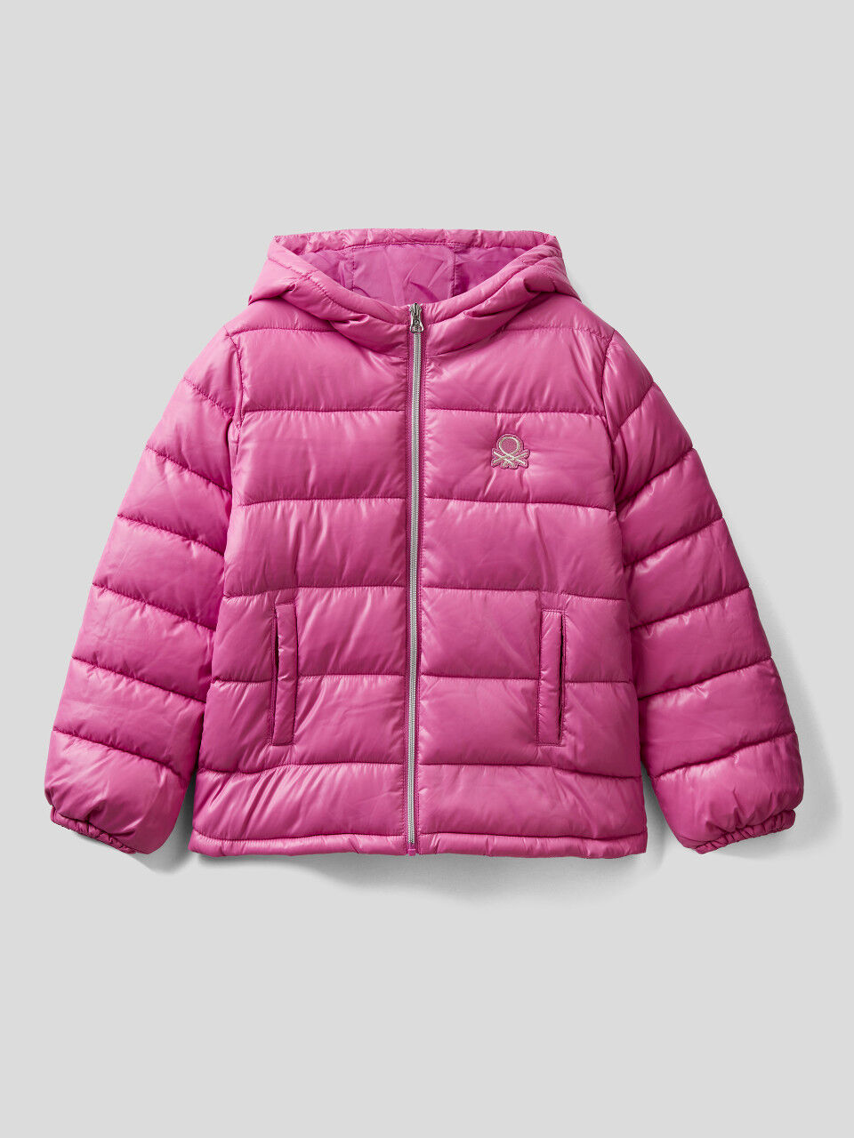 Benetton Girls United Colors  of Benetton Pink Puffer Coat age 18-24 months 