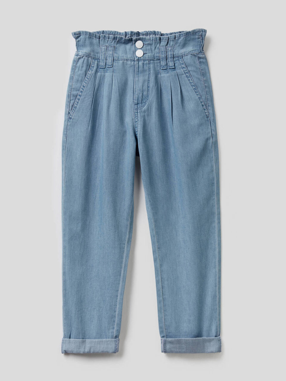 Long trousers in 100% cotton image number 1