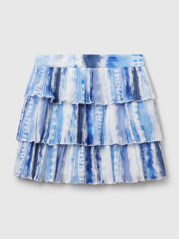 Pleated skirt with print Junior Girl
