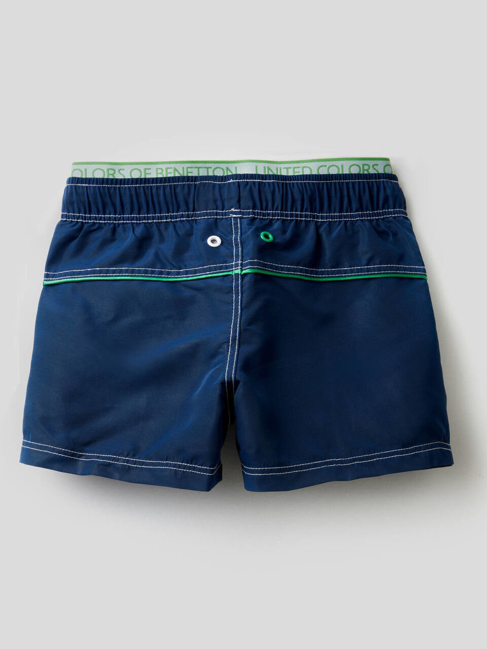 Swim trunks with elastic logo image number 2