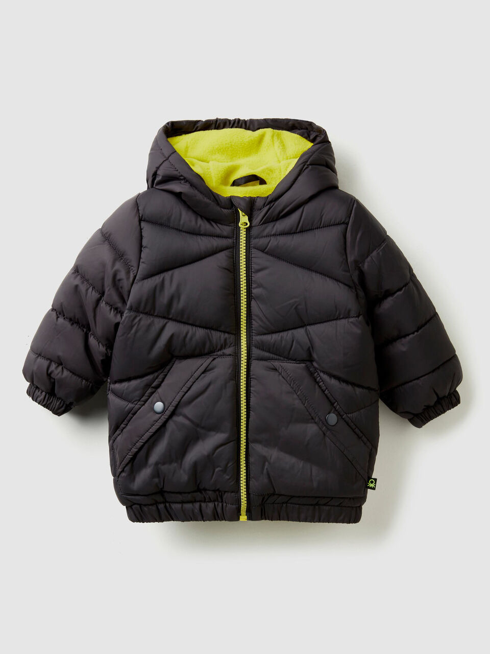 Padded jacket with fur lining image number 1