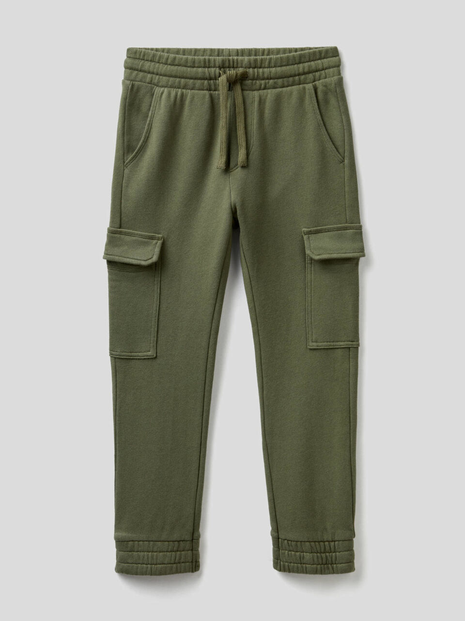 Cargo sweatpants in cotton image number 1