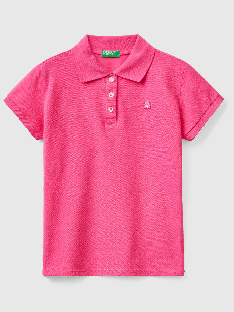 Short sleeve polo in organic cotton
