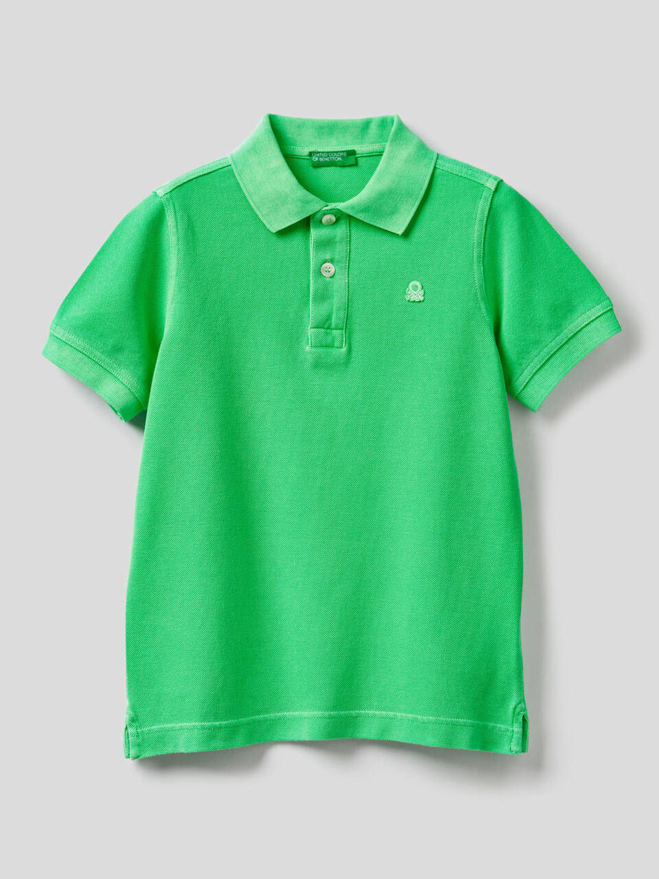 Pure cotton neon polo image number 1