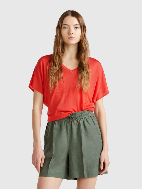 Short sleeve sweater Women