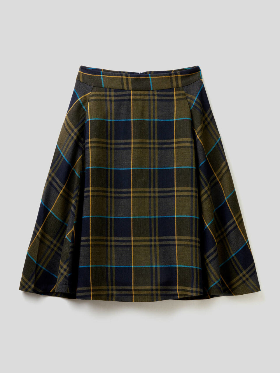 Check midi skirt image number 1