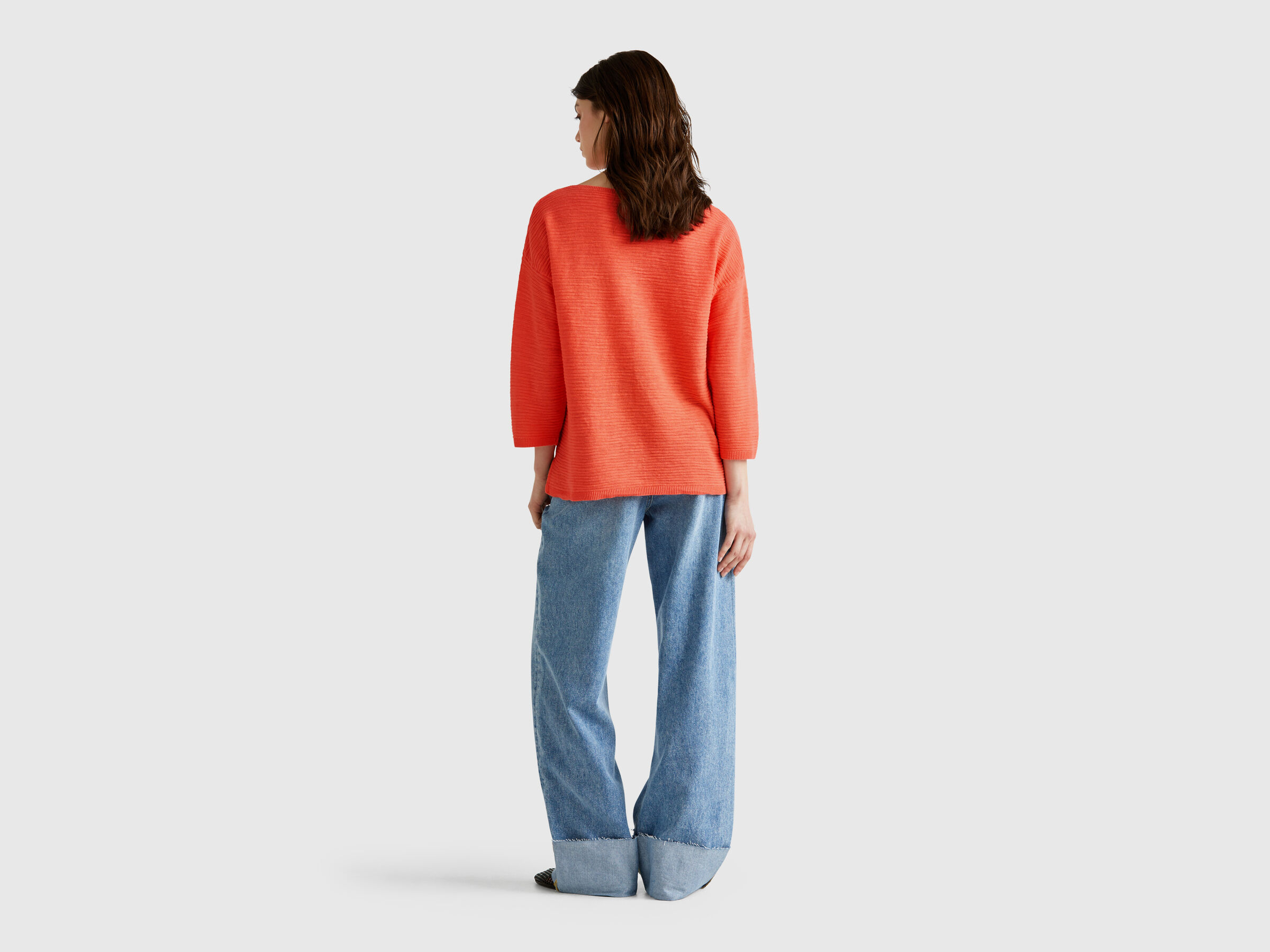 BOAT-NECK SWEAT.L/S Women image number 1