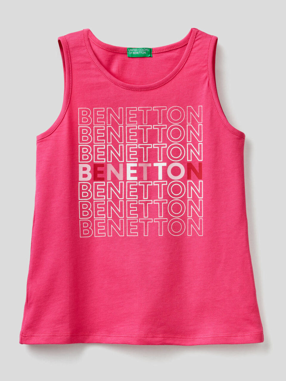 Tank top with glitter print image number 1