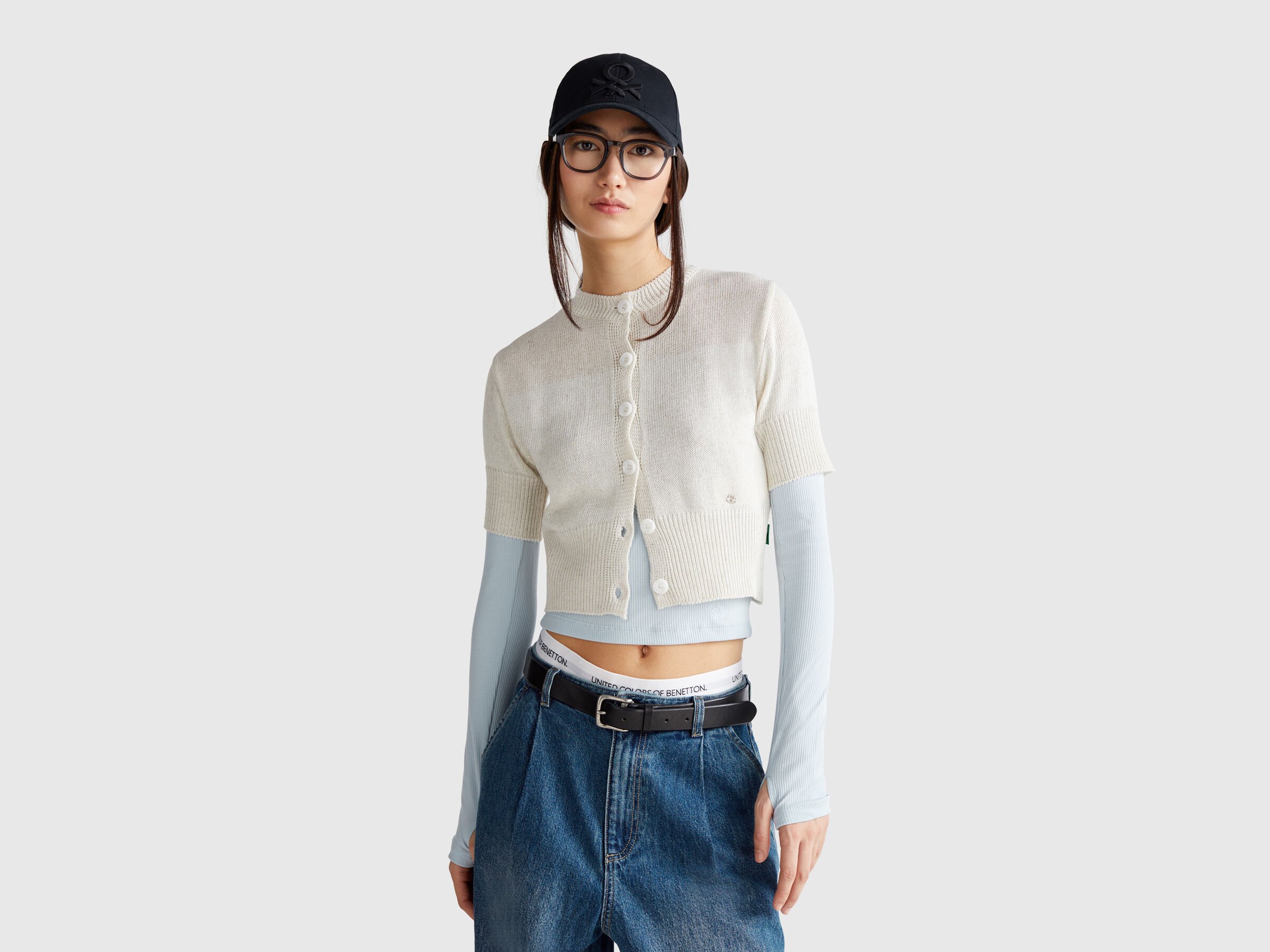 BUTTONED SWEATER H/S Women image number 0
