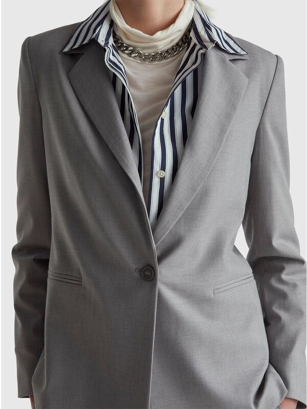 Blazer in stretch viscose blend Women
