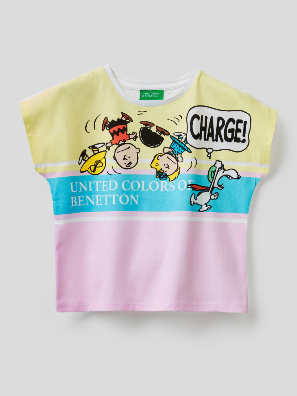 Peanuts print t-shirt in 100% cotton image number 1