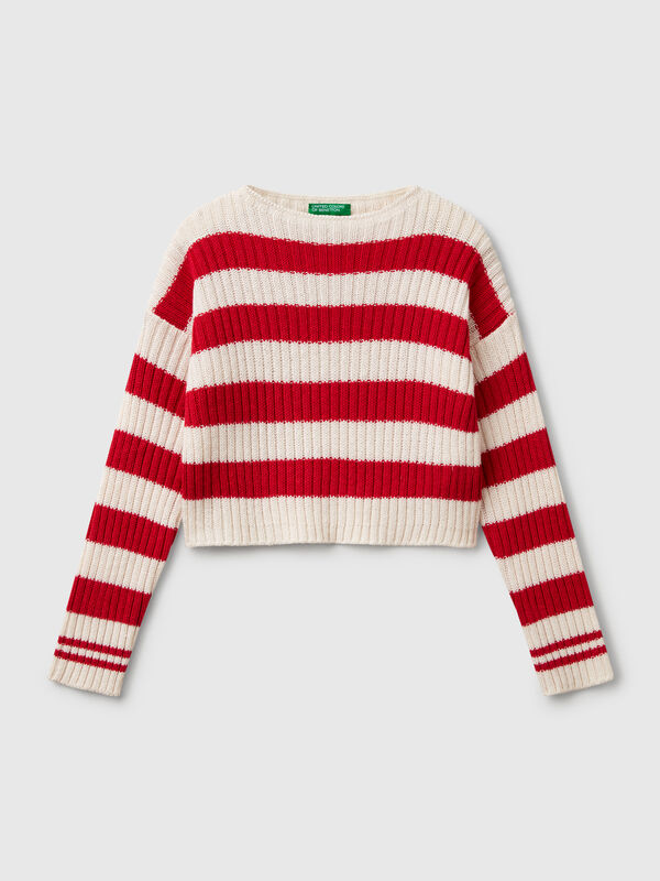 Two-tone striped sweater Junior Girl