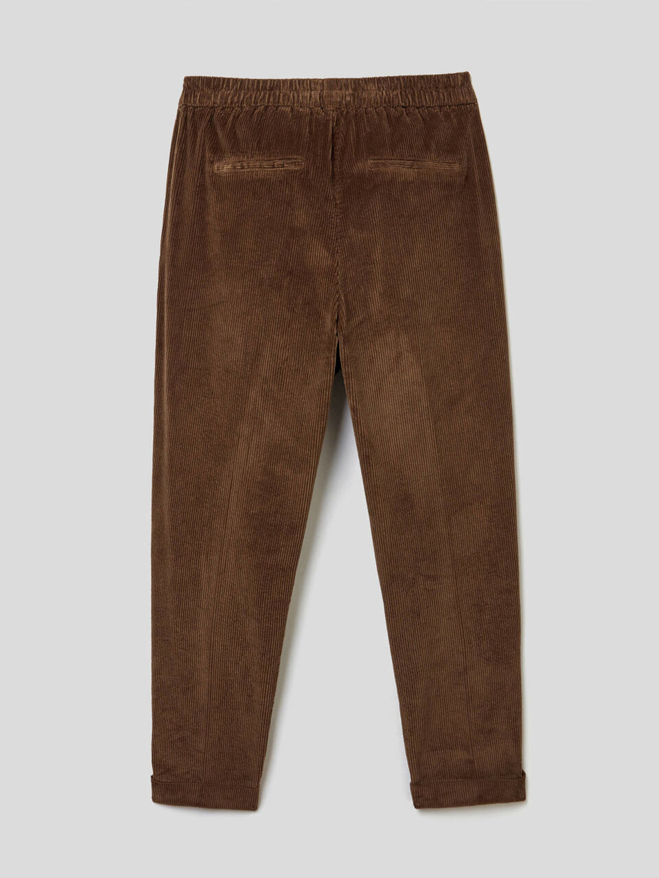 Chinos in velvet with stretch waist image number 2