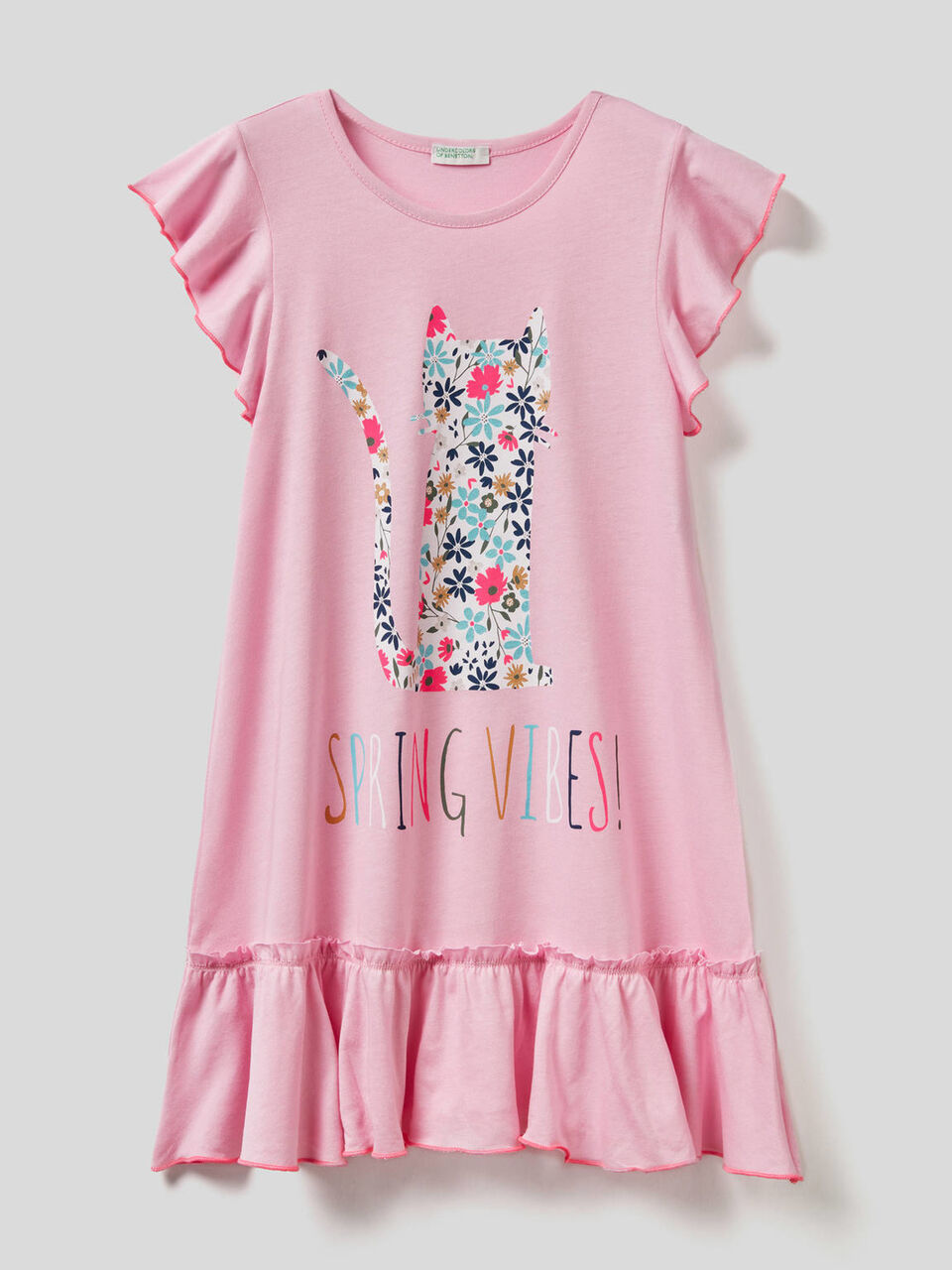 Nightshirt with glitter print image number 1