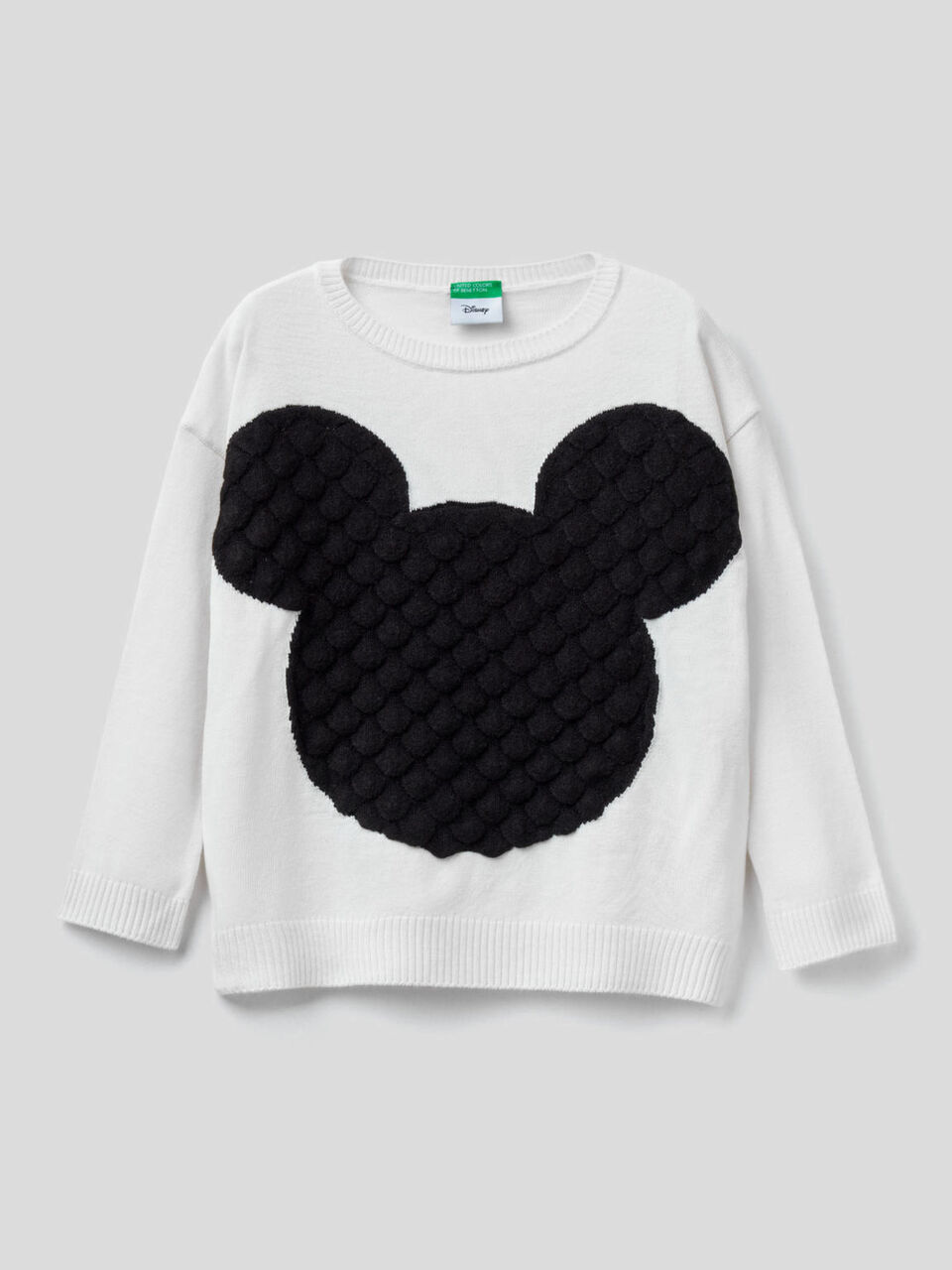 Sweater with Mickey Mouse embossed inlay image number 1