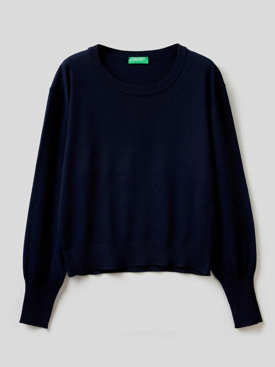 Sweater with puff sleeve image number 1