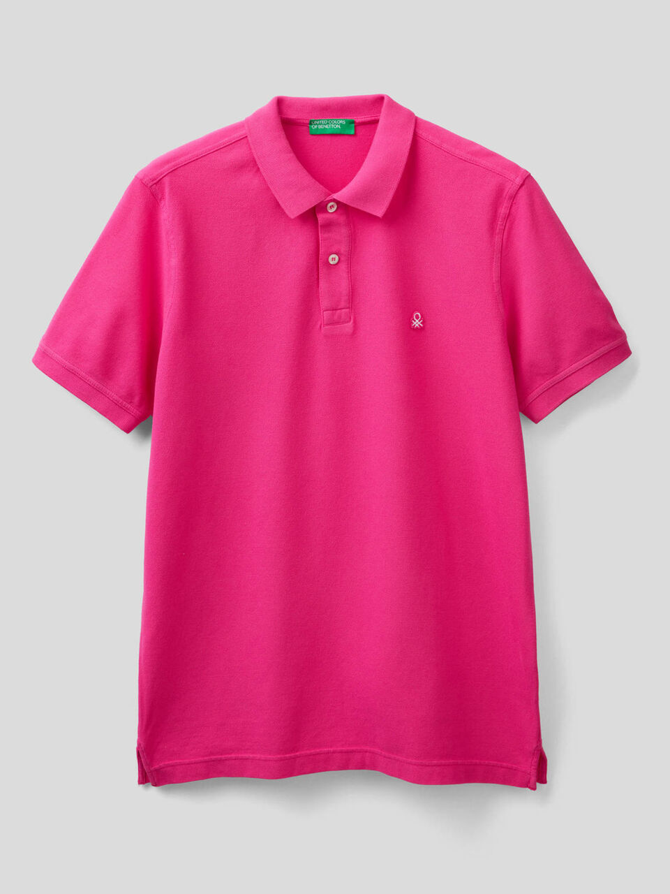 Short sleeve polo in 100% cotton image number 1