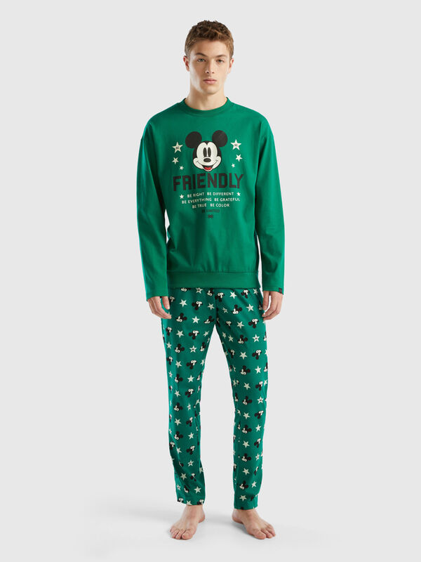 Pyjamas with neon Mickey Mouse print Men
