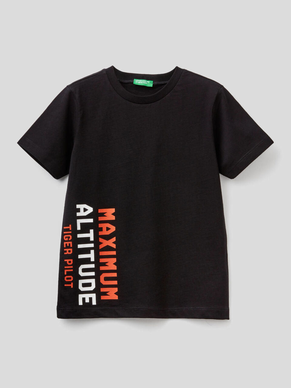 Pure cotton t-shirt with print image number 1