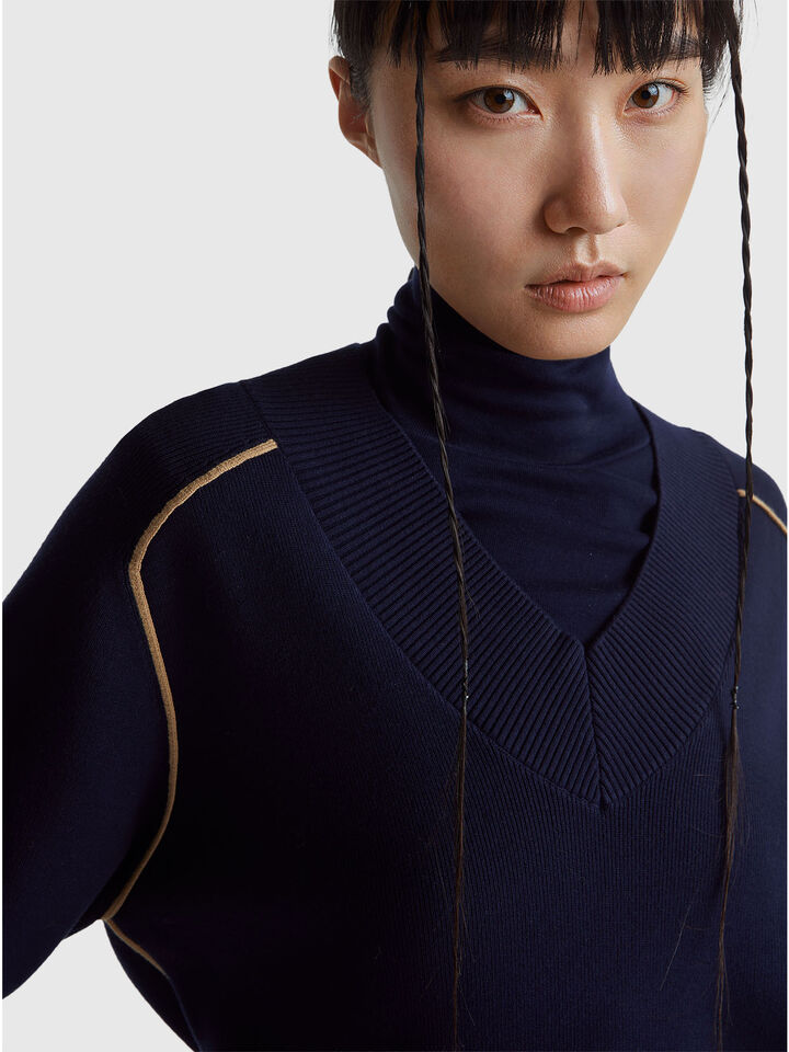 V NECK SWEATER L/S Women