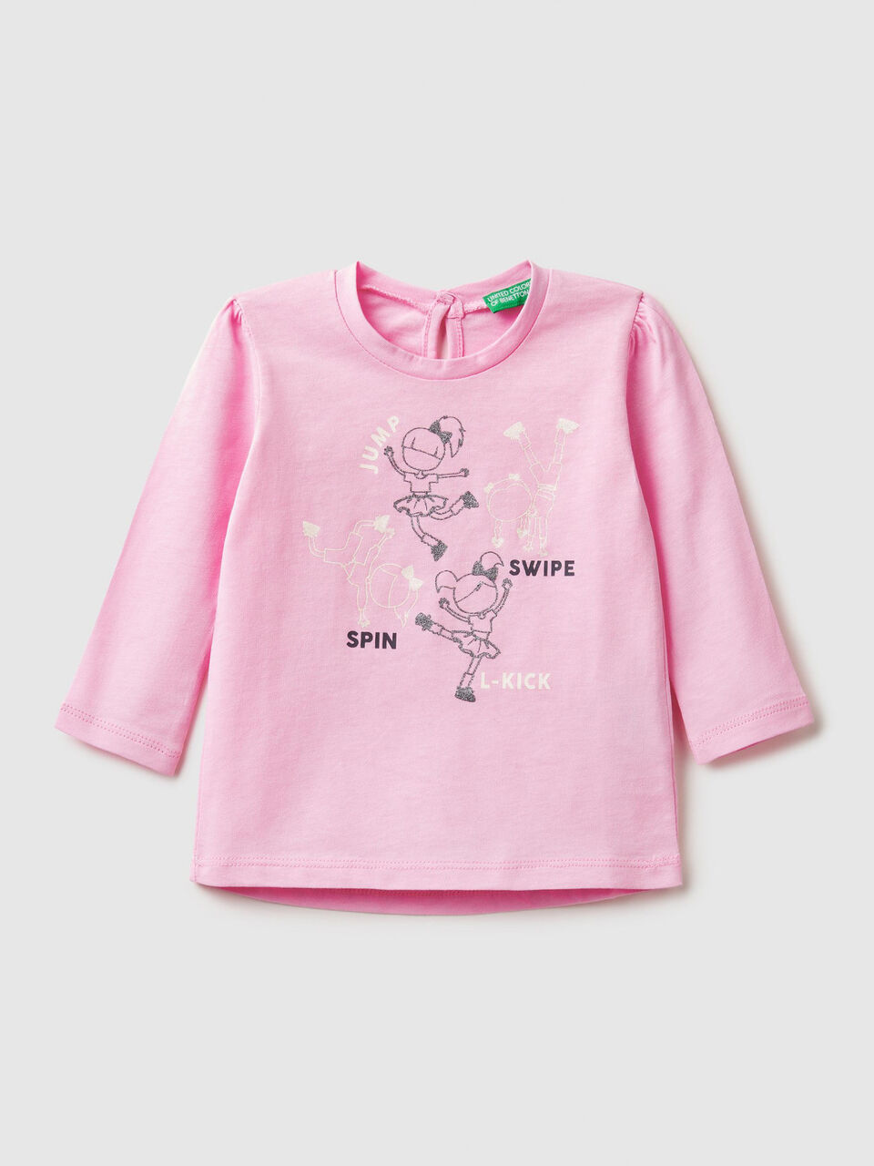 T-shirt with neon print image number 1