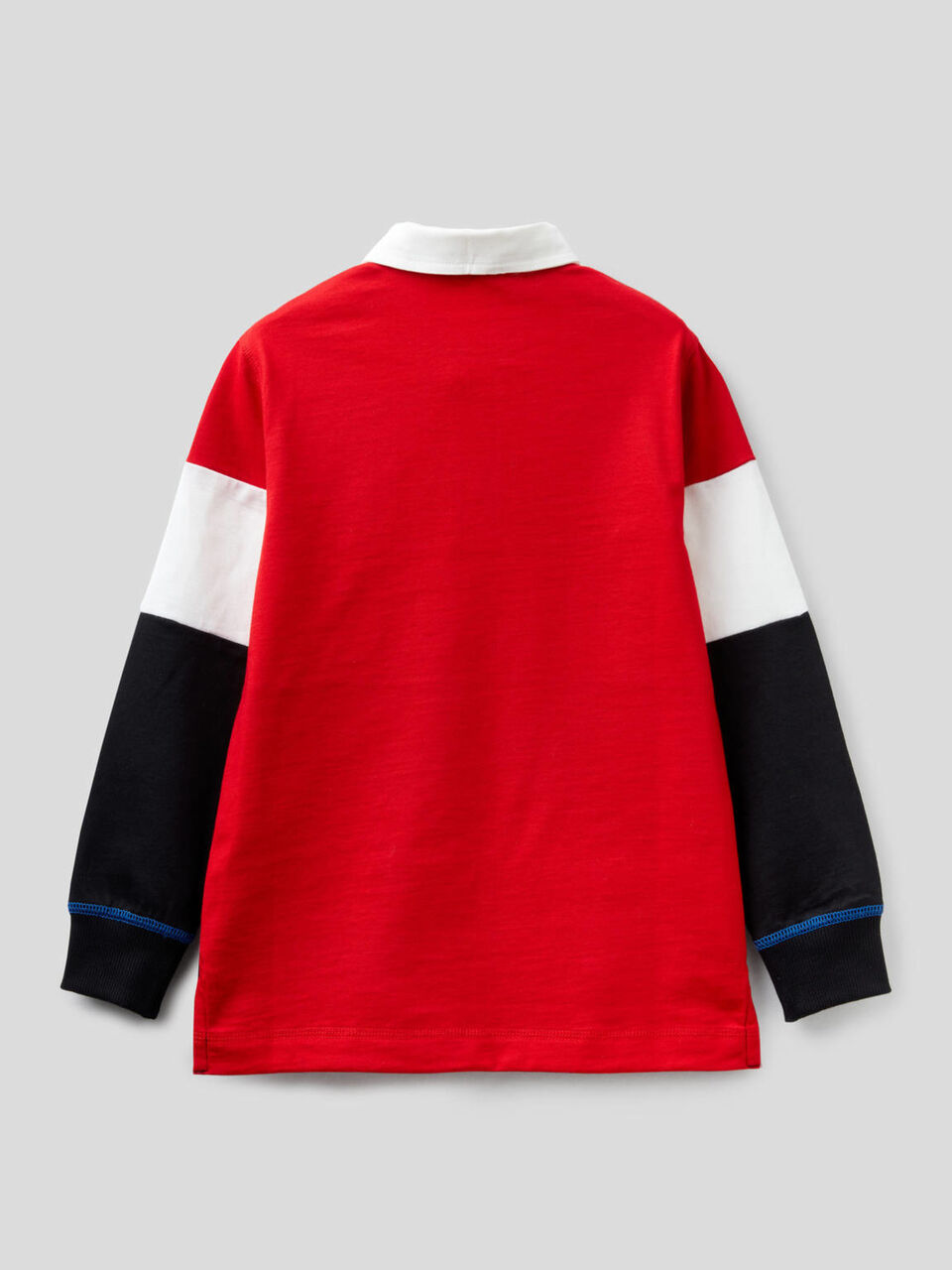 Rugby polo in 100% cotton image number 2