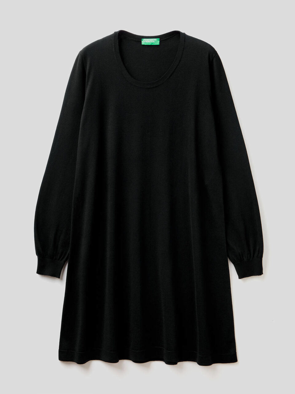 Long sleeve knit dress image number 1