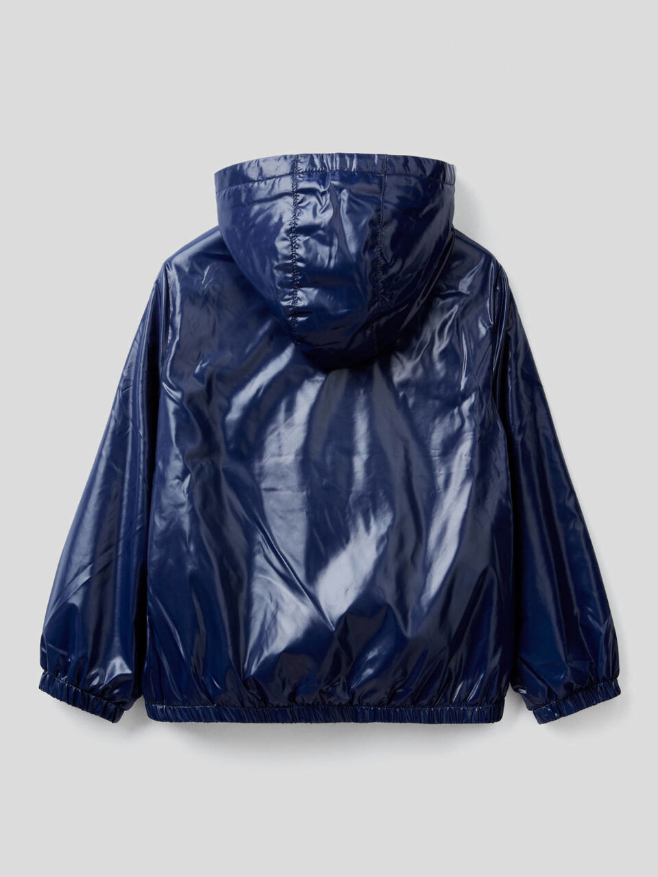 Glossy jacket with hood image number 2