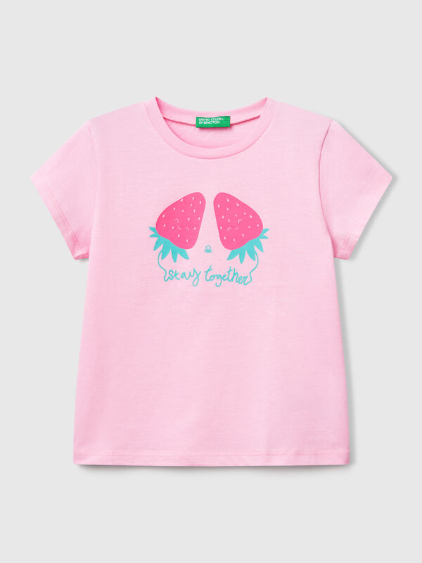 T-shirt with neon print Junior Girl