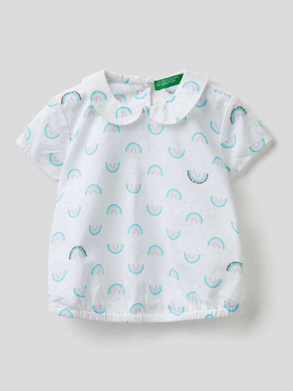Printed pure cotton blouse image number 1