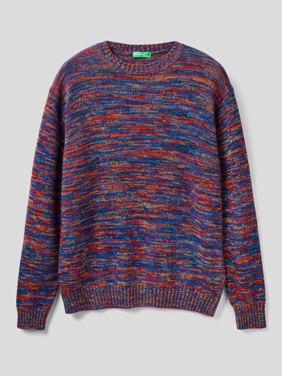 Multicolor tricot melange sweater image number 1