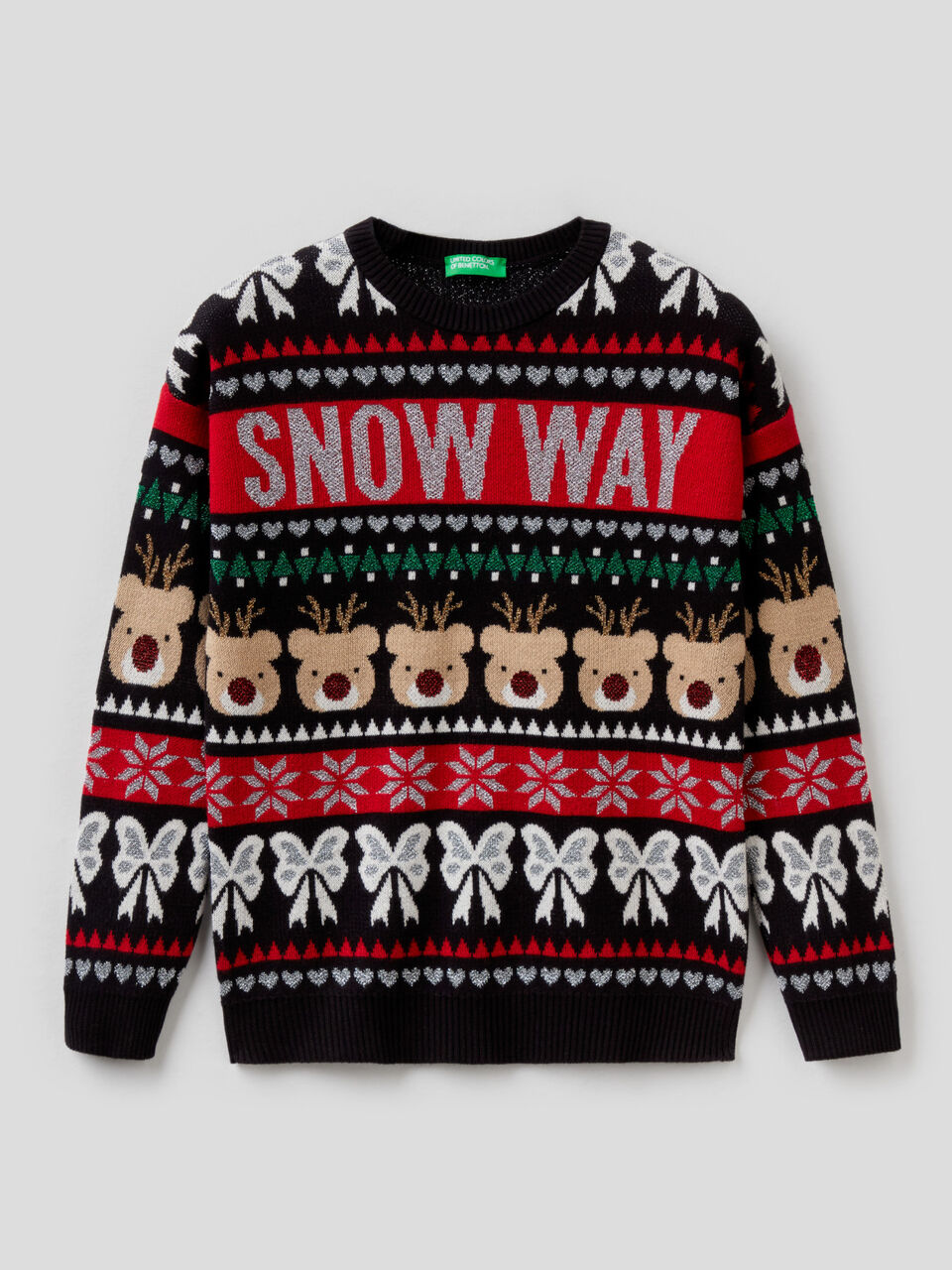 Christmas style sweater with lurex image number 1