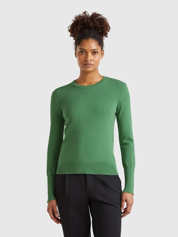 Slim fit sweater in viscose blend Women