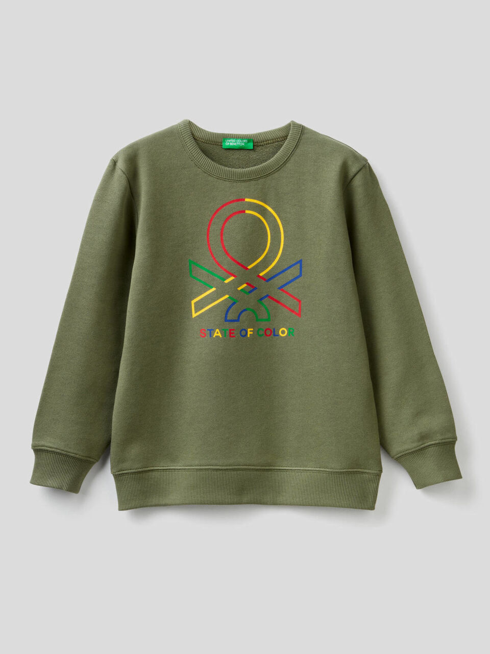 Pure cotton sweatshirt with logo image number 1