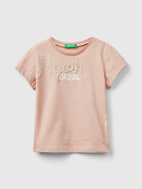 T-shirt with cord embroidery Junior Girl