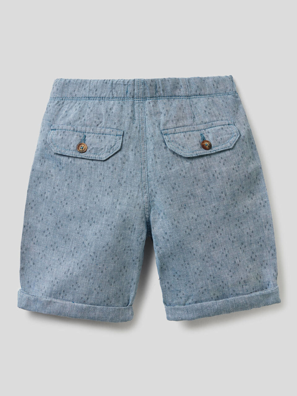 Bermudas in linen blend cotton image number 2