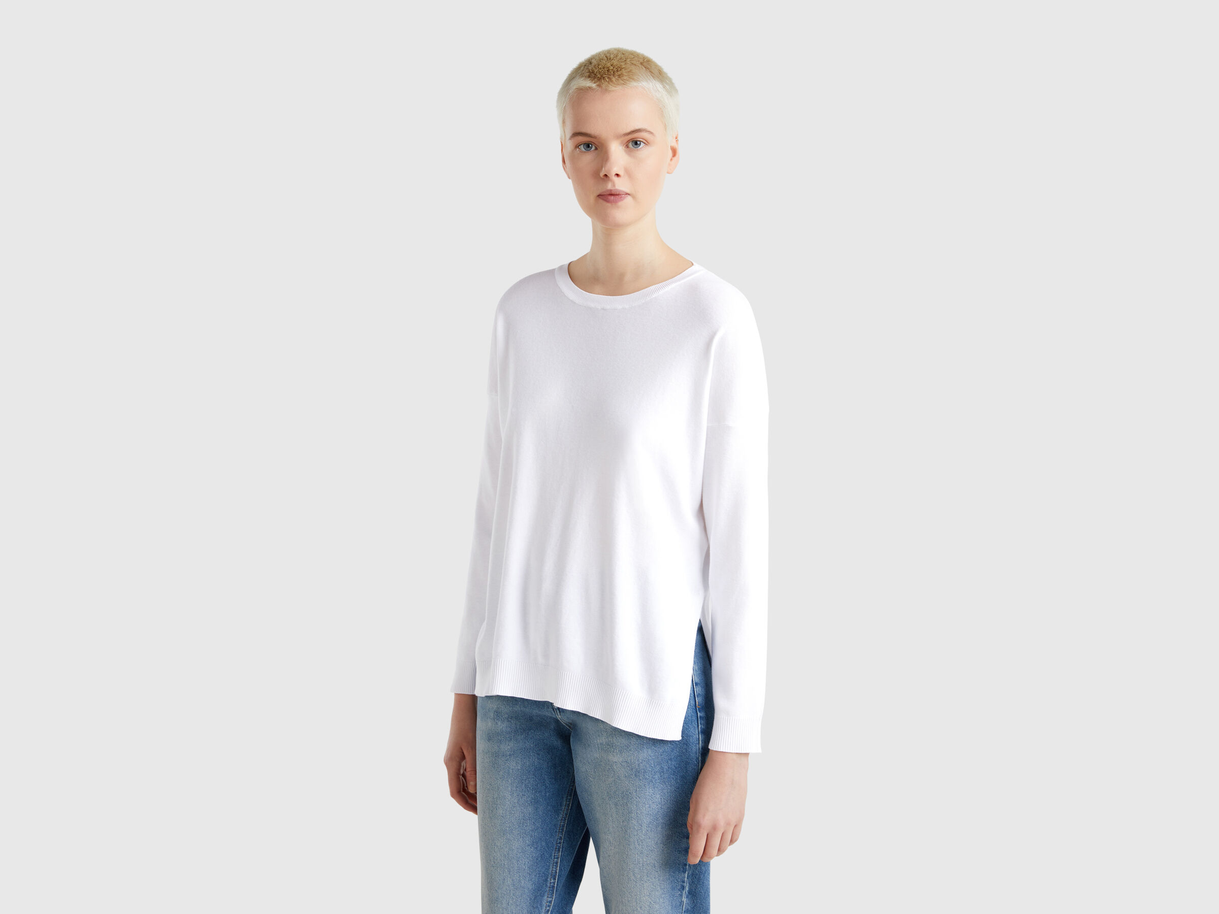 BOAT-NECK SWEAT.L/S Women image number 0