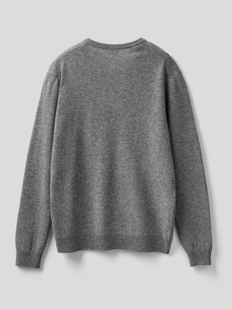 V-neck sweater in pure virgin wool image number 2