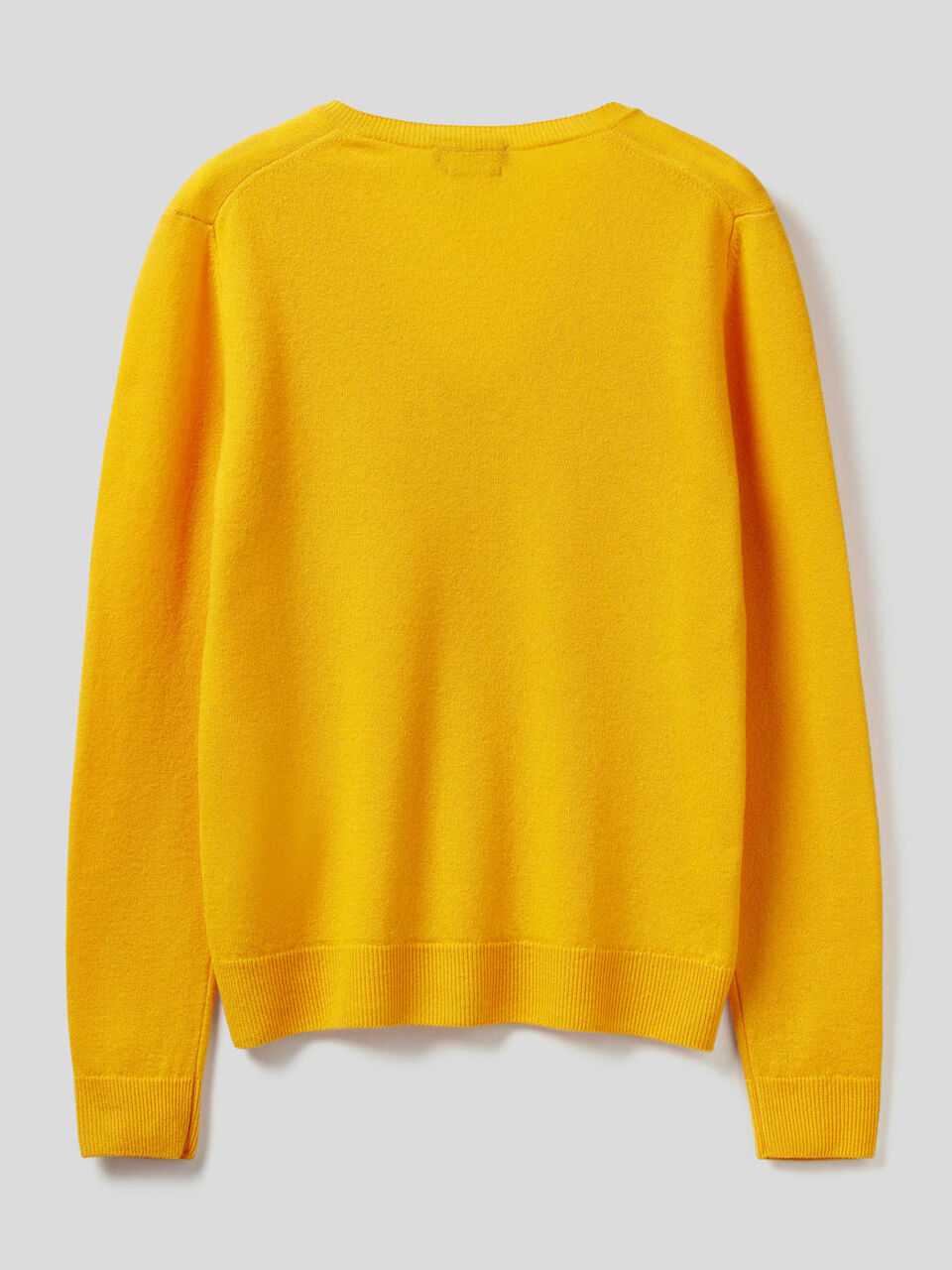 V-neck sweater in pure virgin wool image number 2